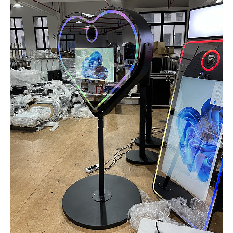 21.5 Inch Heart Shape DSLR Camera Mirror Booth for Wedding(Contact to place an order)