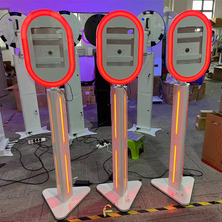 Portable Exhibition Booth Oval Ipad Photo Booth for Wedding Events Birthday(Contact to place an order)