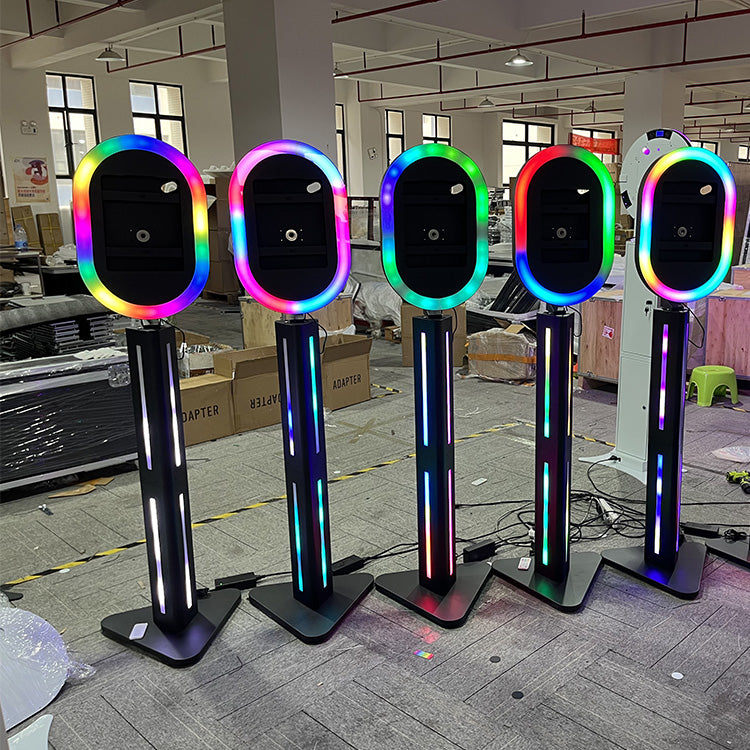 Oval Portable Ipad Photo Booth Design for Wedding and Party(Contact to place an order)