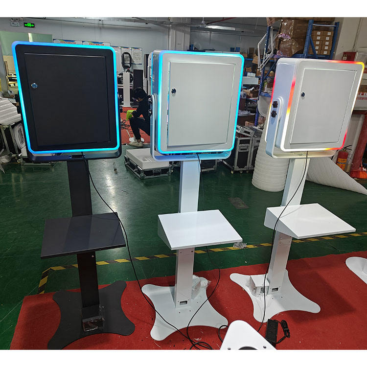 Mirror Selfie Portable Square Head Surface & iPad Photo Booth with Printer Shelf Wedding Photo Booth(Contact to place an order)