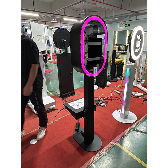 Portable Selfie Photo Booth Wedding for Party iPad DSLR Photo Booth with Printer Shelf Attached(Contact to place an order)