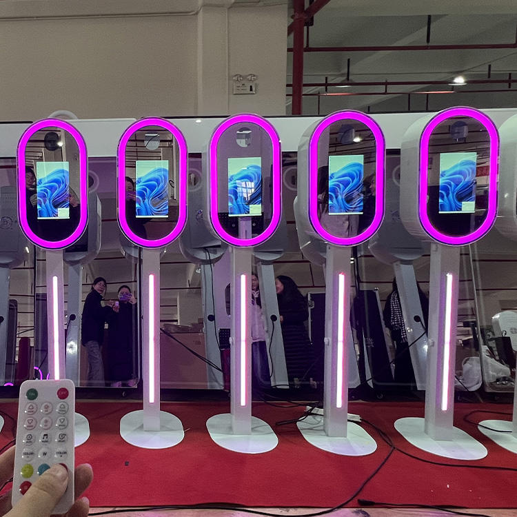 13.3 Inch Reality Selfie Magic Mirror Machine Photo Booth Stands Camera Mirror Photo Booth for Business and Wedding(Contact to place an order)