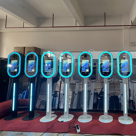 13.3 Inch Reality Selfie Magic Mirror Machine Photo Booth Stands Camera Mirror Photo Booth for Business and Wedding(Contact to place an order)