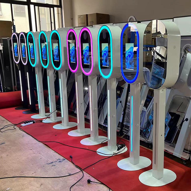 13.3 Inch Reality Selfie Magic Mirror Machine Photo Booth Stands Camera Mirror Photo Booth for Business and Wedding(Contact to place an order)