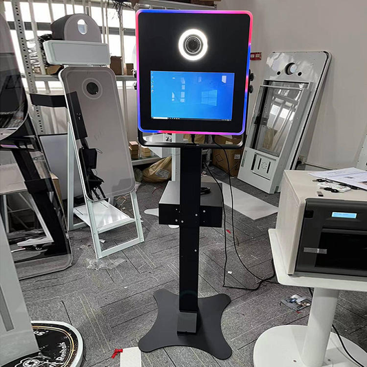 Gorgeous 15.6 Inch Touch Screen Selfie Magic Photo Booth Box Mirror Portable Photo Booth Machine With Printer（Contact to place an order）