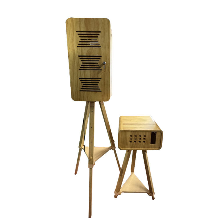 18.5 Inch Touch Screen Vintage Wood Material DSLR Photo Booth(Contact to place an order)