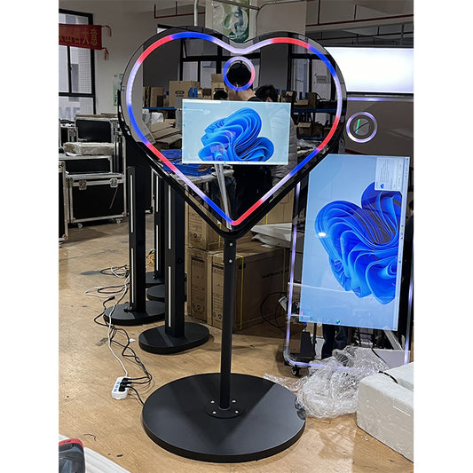 21.5 Inch Heart Shape DSLR Camera Mirror Booth for Wedding(Contact to place an order)