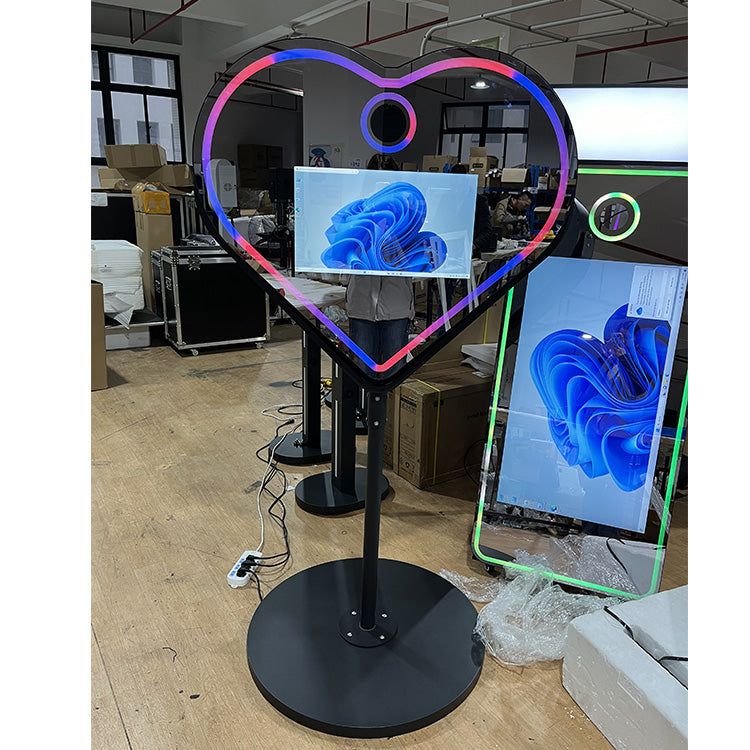 21.5 Inch Heart Shape DSLR Camera Mirror Booth for Wedding(Contact to place an order)