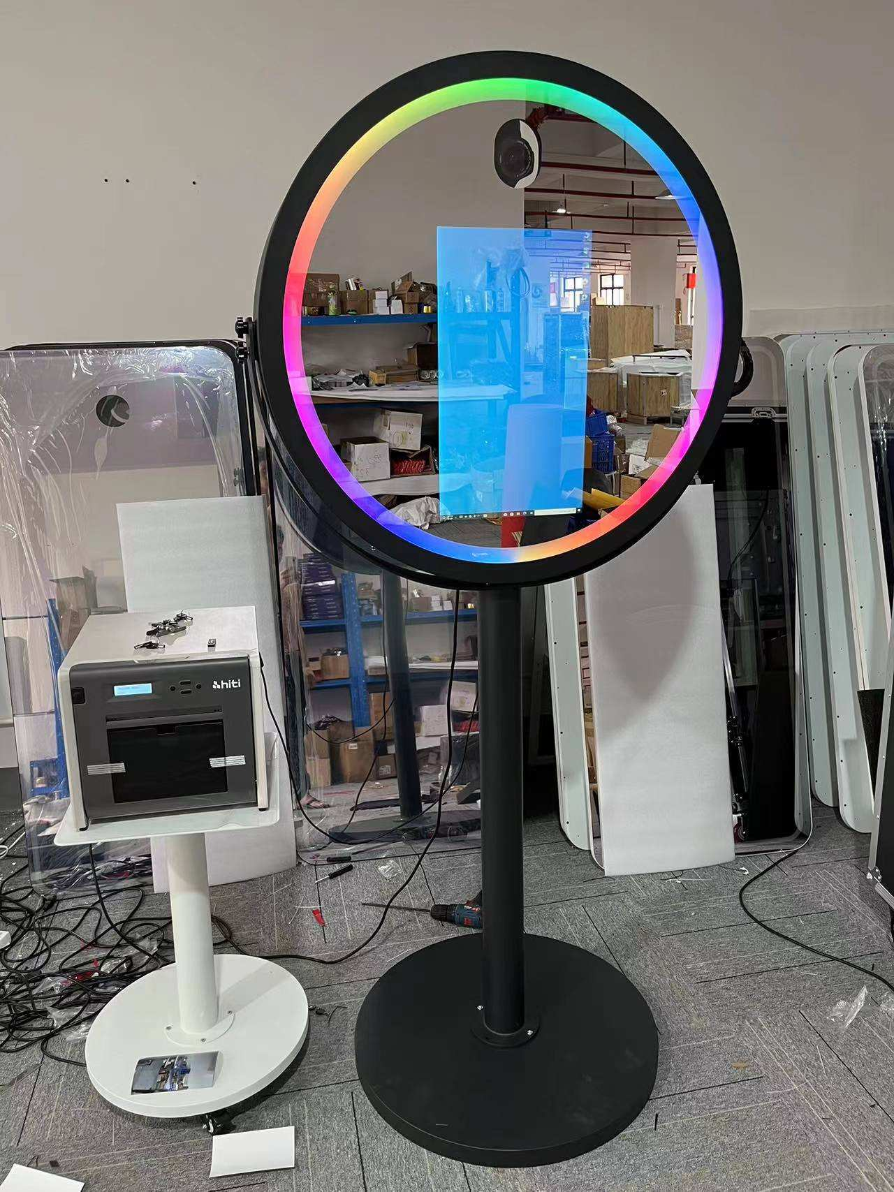 21.5 Inch Round Mirror Booth for Wedding(Contact to place an order)