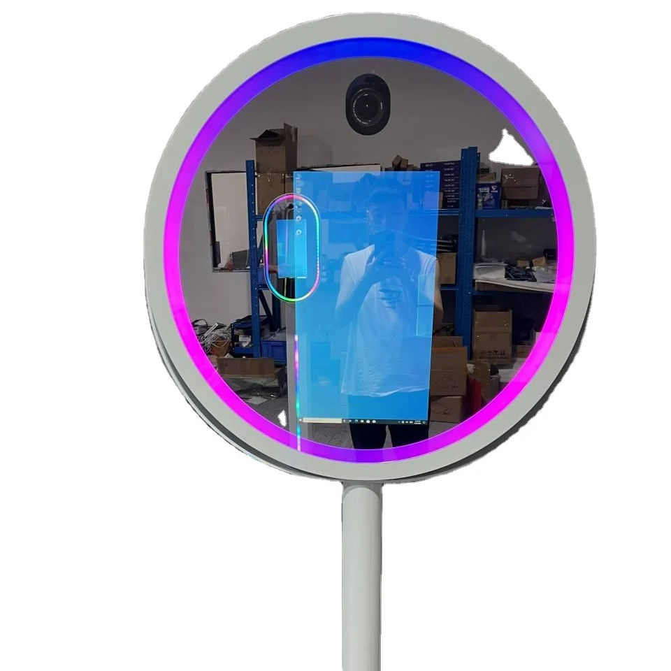 21.5 Inch Round Mirror Booth for Wedding(Contact to place an order)