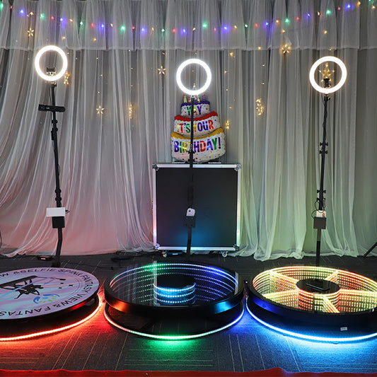 Selfie Portable Photo Booth Wedding And Events 360 Video Booth Machine For Party Exhibition Trade Show Booth（Contact to place an order）
