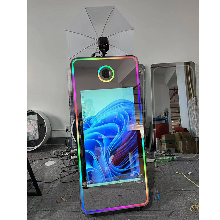 DSLR Camera Magic Mirror Photo Booth Touch Screen Led Frame Photo Booth P(Contact to place an order）