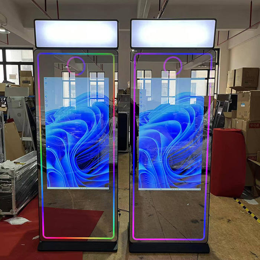 DSLR Photo Booth Shell Case Selfie Mirror Vogue Station Portable Photo Booth for Wedding Party Exhibition(Contact to place an order)