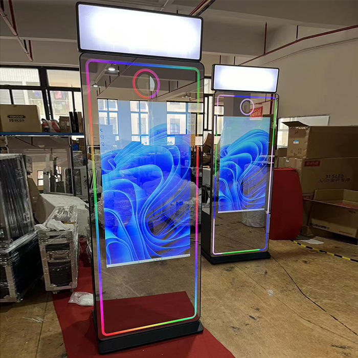 DSLR Photo Booth Shell Case Selfie Mirror Vogue Station Portable Photo Booth for Wedding Party Exhibition(Contact to place an order)