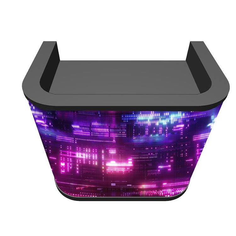 Portable DJ Booth with LED Video Wall Display Screen Facade Desk Stand Table Flight Case for DJ Use Digital Signage Displays(Contact to place an order)