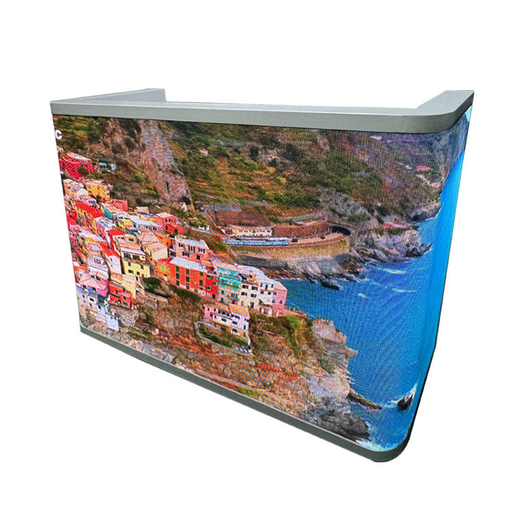 New Style Popular LED Display DJ Booth Play Video Dj Station Facade Desk Stand Table Booth Led Video Wall Display Screen（Contact to place an order）