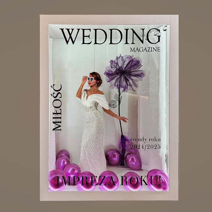 Hot Sale Decoration Props PVC Magazine Box Photo Booth Trade Show Vogue Booth Wedding Party Backdrop Event Photo Booth Box(Contact to place an order)