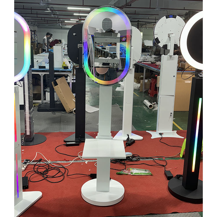 Mirror iPad DSLR Photo Booth with Adjustable Stand for Party（Contact to place an order）
