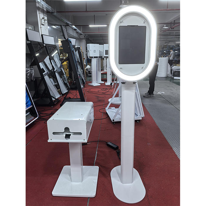 Selfie Portable Photo Booth  for Party and Wedding Oval Portable ipad Photo Booth with Tilted Head Design(Contact to place an order)