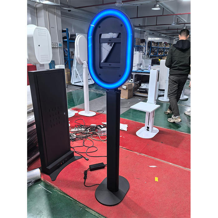 Selfie Portable Photo Booth  for Party and Wedding Oval Portable ipad Photo Booth with Tilted Head Design(Contact to place an order)