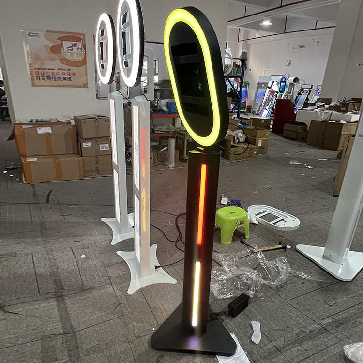 Portable Exhibition Booth Oval Ipad Photo Booth for Wedding Events Birthday(Contact to place an order)