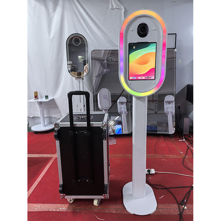 Photo Booth  for Party and Wedding Oval Portable Salsa IPad DSLR Photo Booth for Event(Contact to place an order)