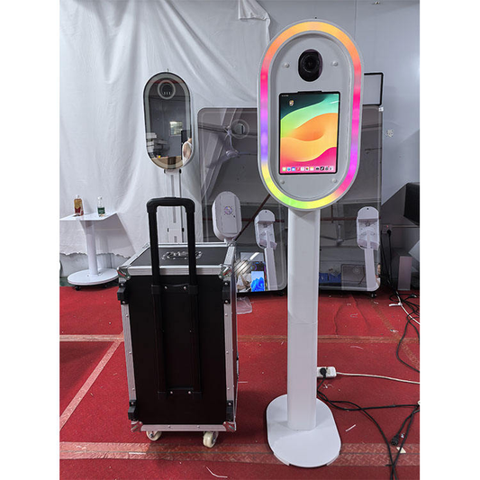 Photo Booth  for Party and Wedding Oval Portable Salsa IPad DSLR Photo Booth for Event(Contact to place an order)