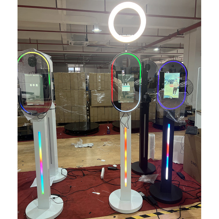 13.3 inch Portable Selfie Photo Booth Wedding New Selfie Platform Magic Mirror Photobooth for Party(Contact to place an order)