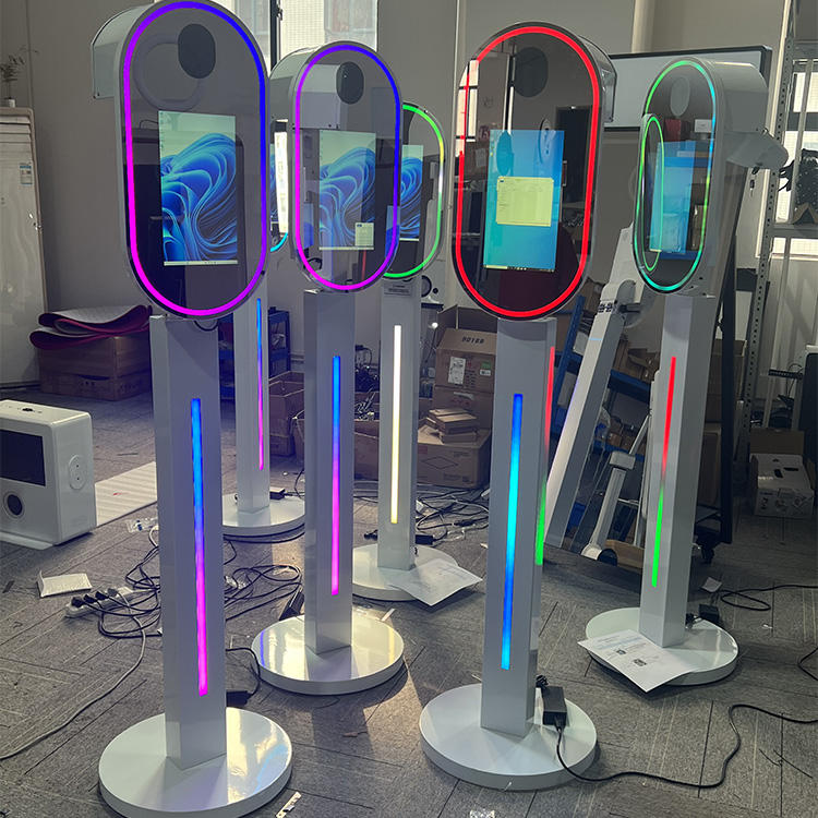 13.3 inch Portable Selfie Photo Booth Wedding New Selfie Platform Magic Mirror Photobooth for Party(Contact to place an order)