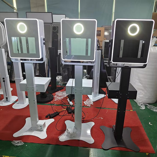 Square Head Surface & iPad  Photo Booth with Printer Shelf Wedding Photo Booth(Contact to place an order)