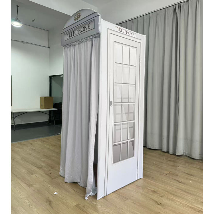 Wedding Supplies Photography Backdrop Telephone Box Pink Mobile Telephone Booth Decoration Telephone Booth Backdrop for Party(Contact to place an order)