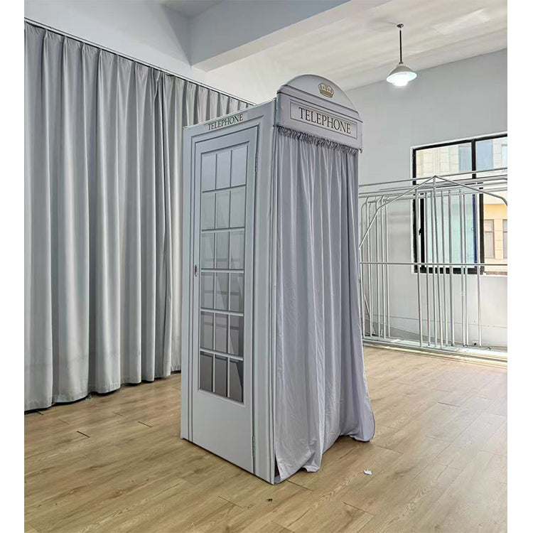 Wedding Supplies Photography Backdrop Telephone Box Pink Mobile Telephone Booth Decoration Telephone Booth Backdrop for Party(Contact to place an order)