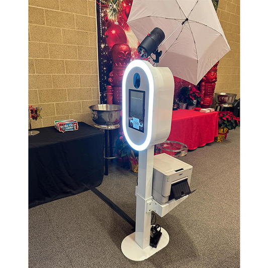 Portable Selfie Photo Booth Wedding  for Party iPad DSLR Photo Booth with Printer Shelf Attached（Contact to place an order）