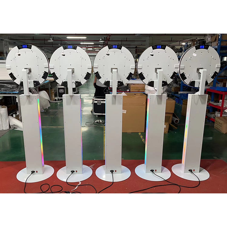 Portable iPad Photo Exhibition Party Booth Design Selfie Mirror iPad Photo Booth with Led Stand(Contact to place an order)