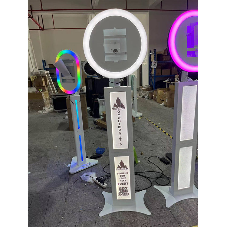 Trade Show Booth Display With 2body Led Stand Spray Painting Photo Booth for Party（Contact to place an order）