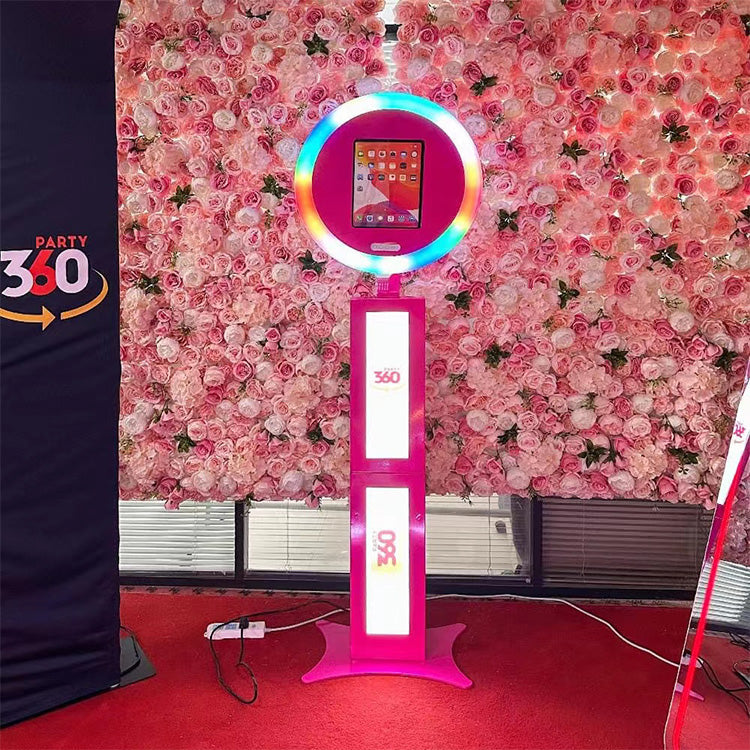Trade Show Booth Display With 2body Led Stand Spray Painting Photo Booth for Party（Contact to place an order）